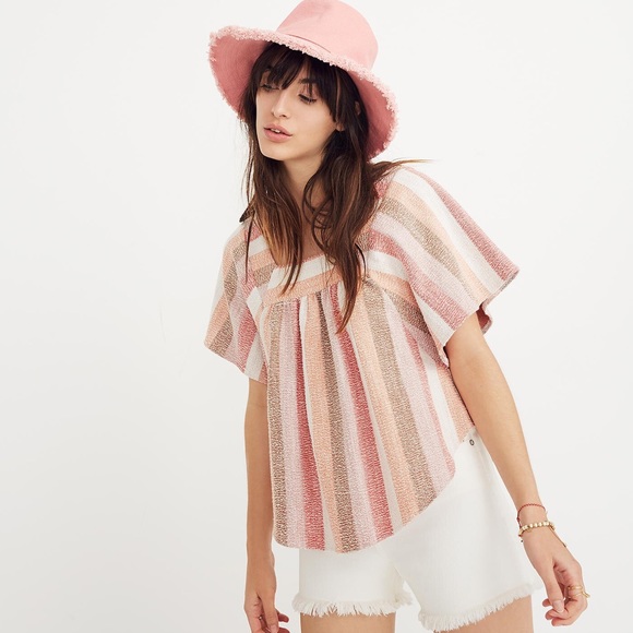 Madewell Butterfly Blouse Texture & Thread XS